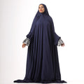 Prayer Dress One Piece Full Dress Blue Abaya - Noury Hub