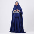 Prayer Dress One Piece Full Dress Blue Abaya - Noury Hub