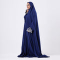 Prayer Dress One Piece Full Dress Blue Abaya - Noury Hub