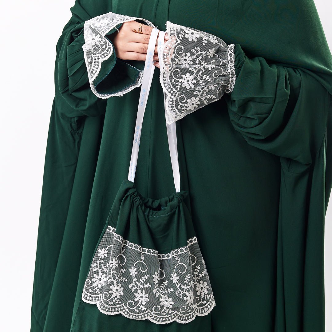 Prayer Dress One Piece Full Dress Dark Green - Noury Hub