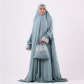 Prayer Dress One Piece Full Dress Mint Abaya - Noury Hub