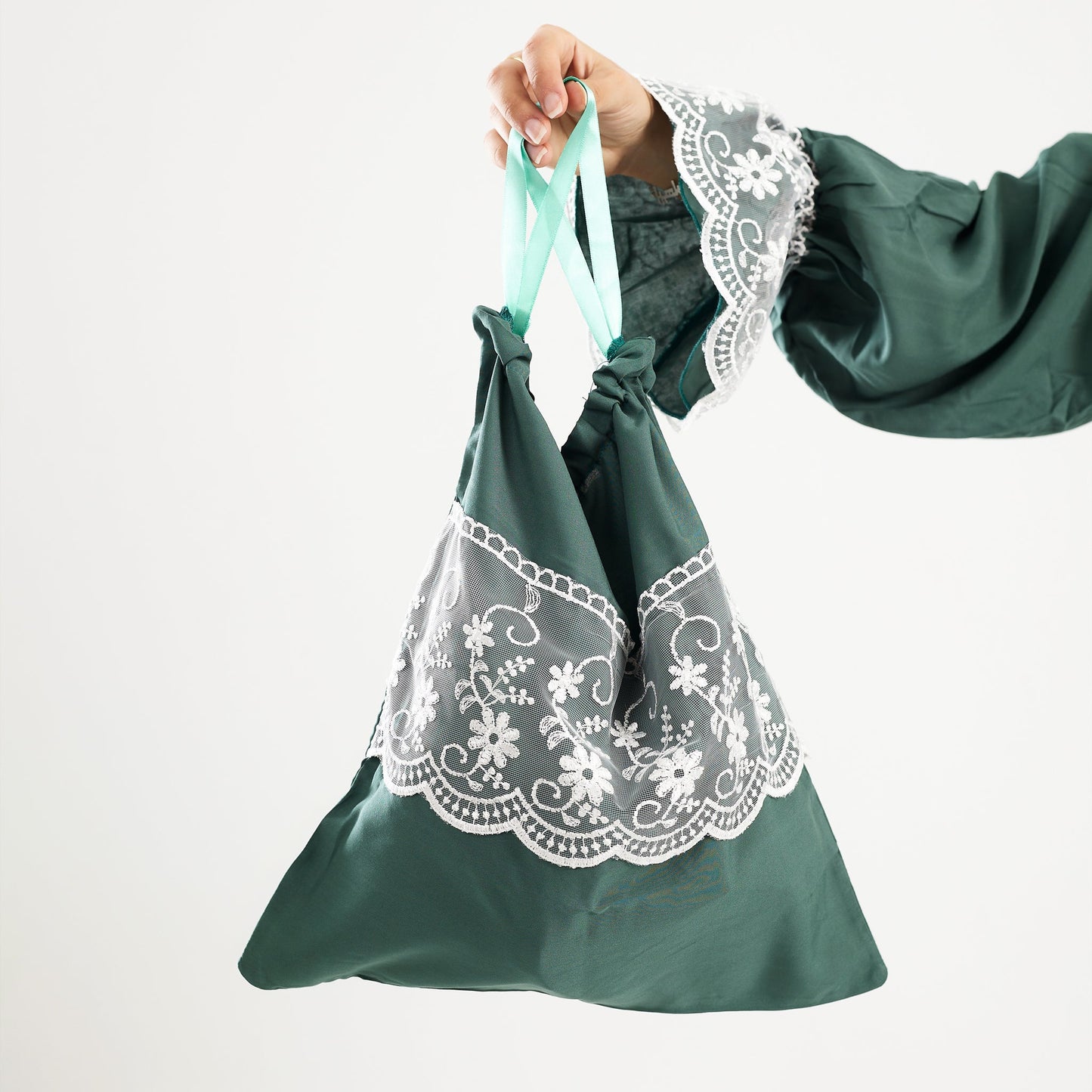 Prayer Dress One Piece Full Dress Mint Abaya - Noury Hub