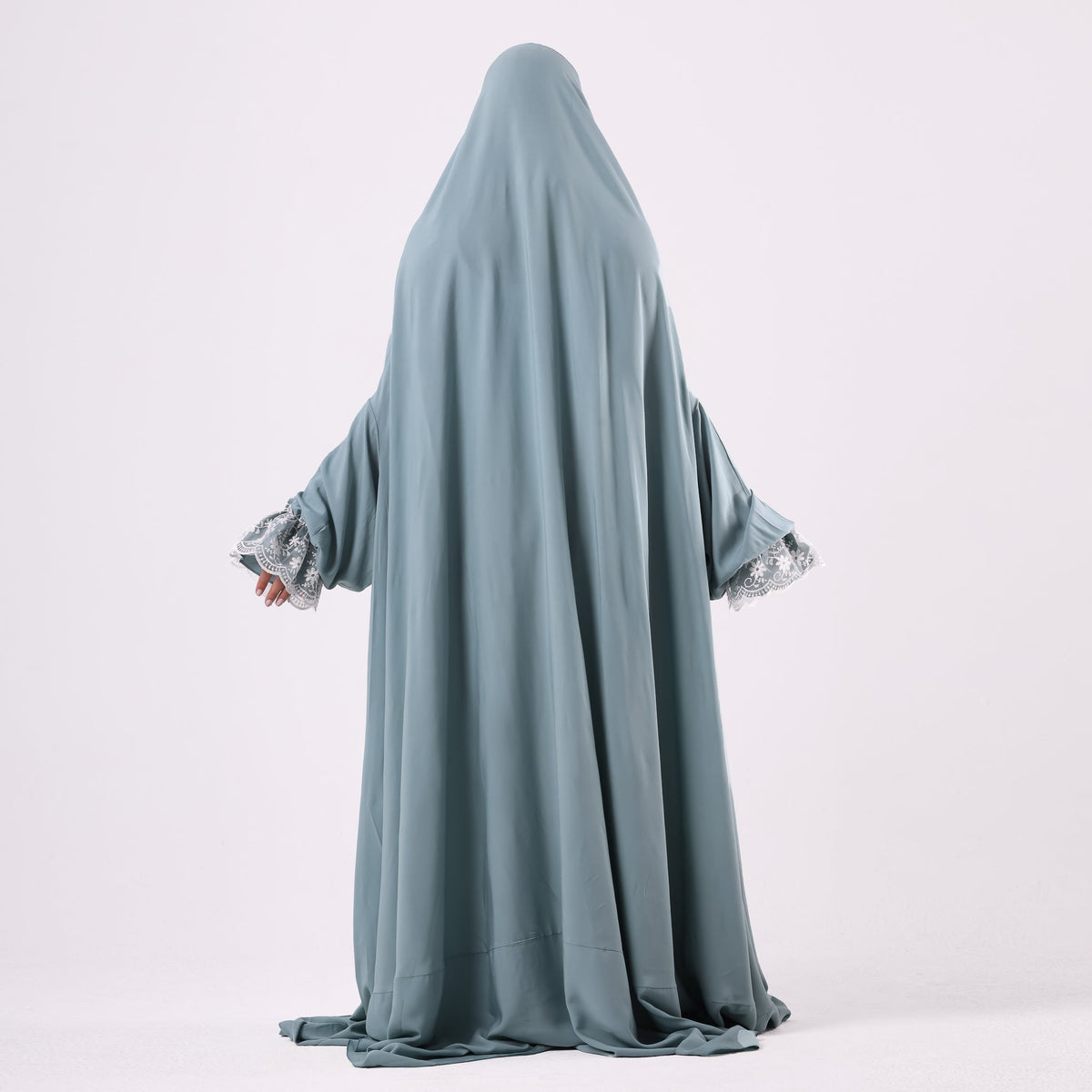 Prayer Dress One Piece Full Dress Mint Abaya - Noury Hub