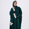 Prayer Dress One Piece With Headscarf Dark Green - Noury Hub