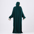 Prayer Dress One Piece With Headscarf Dark Green - Noury Hub