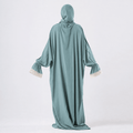 Prayer Dress One Piece With Headscarf Mint - Noury Hub