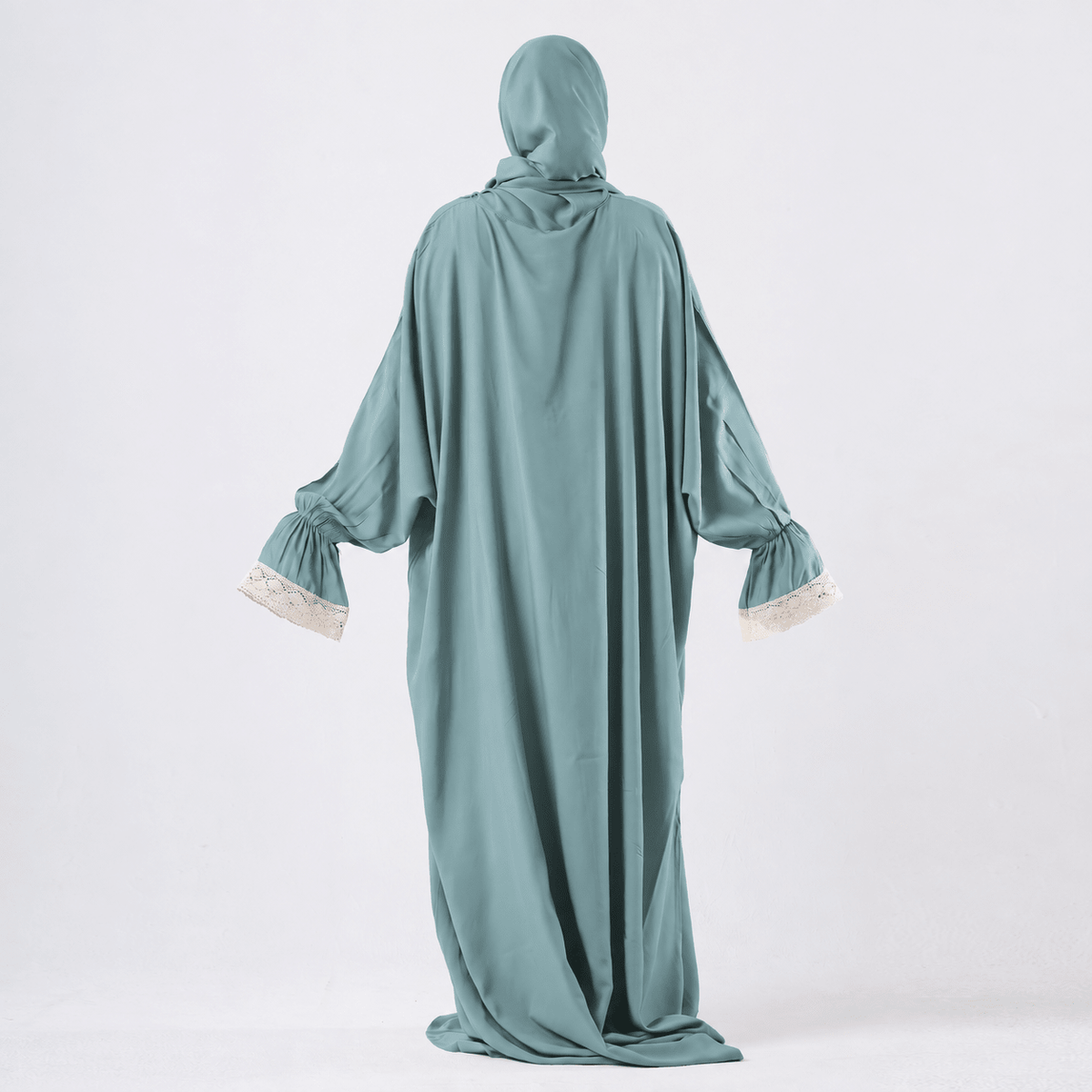 Prayer Dress One Piece With Headscarf Mint - Noury Hub