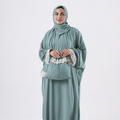 Prayer Dress One Piece With Headscarf Mint - Noury Hub
