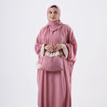 Prayer Dress One Piece With Headscarf Pink - Noury Hub