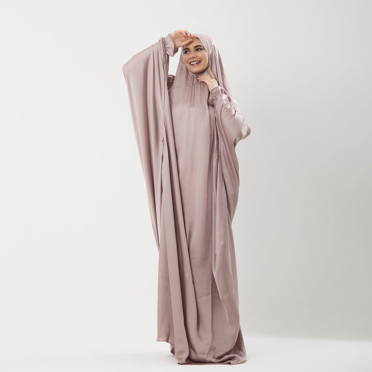 Prayer Dress Silk Beige - Noury Hub