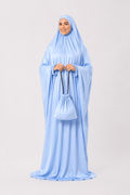 Prayer Dress Silk Blue - Noury Hub