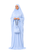 Prayer Dress Silk Blue - Noury Hub