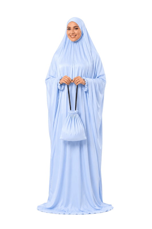 Prayer Dress Silk Blue - Noury Hub