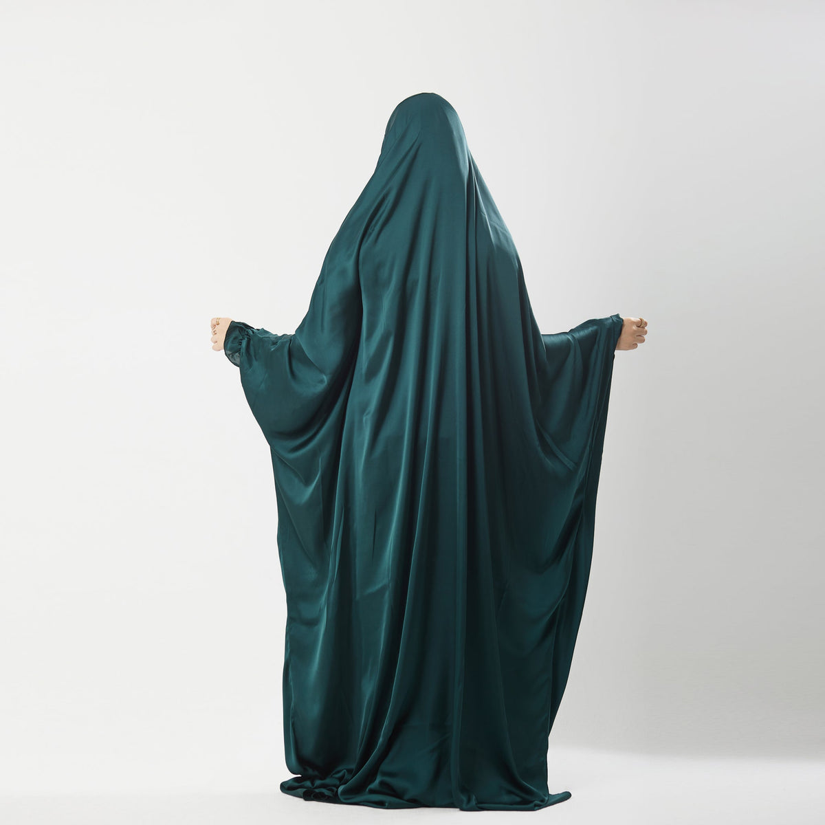 Prayer Dress Silk Green - Noury Hub