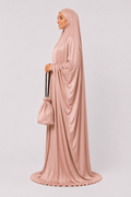 Prayer Dress Silk Pastel Pink - Noury Hub