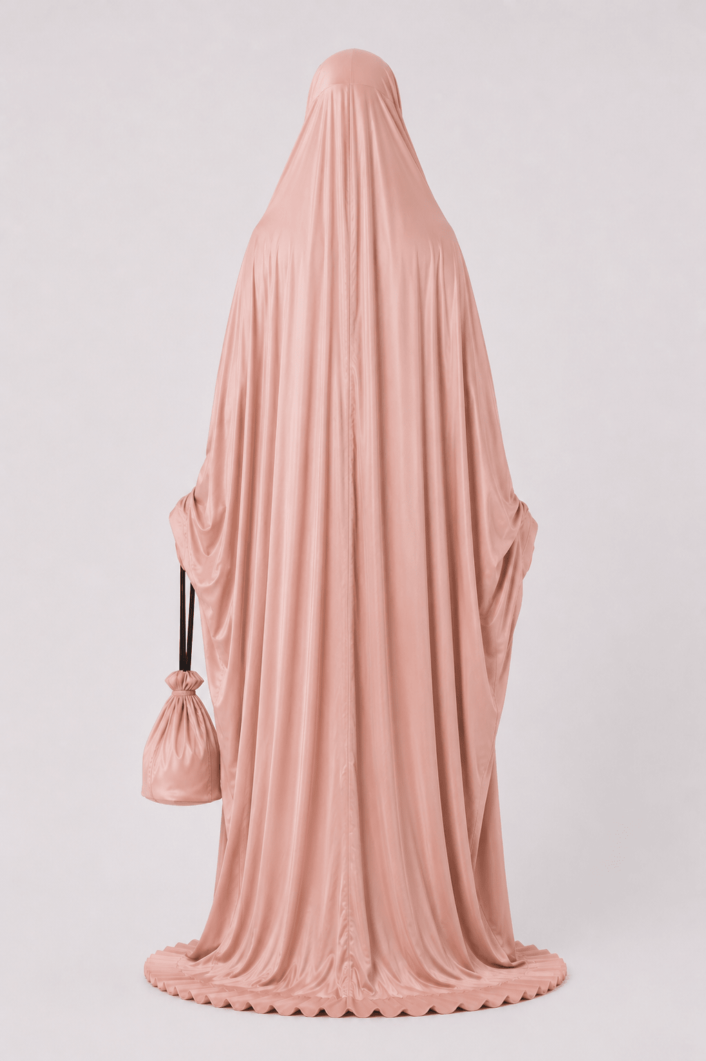 Prayer Dress Silk Pastel Pink - Noury Hub