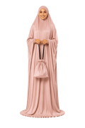 Prayer Dress Silk Pastel Pink - Noury Hub