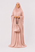 Prayer Dress Silk Pastel Pink - Noury Hub