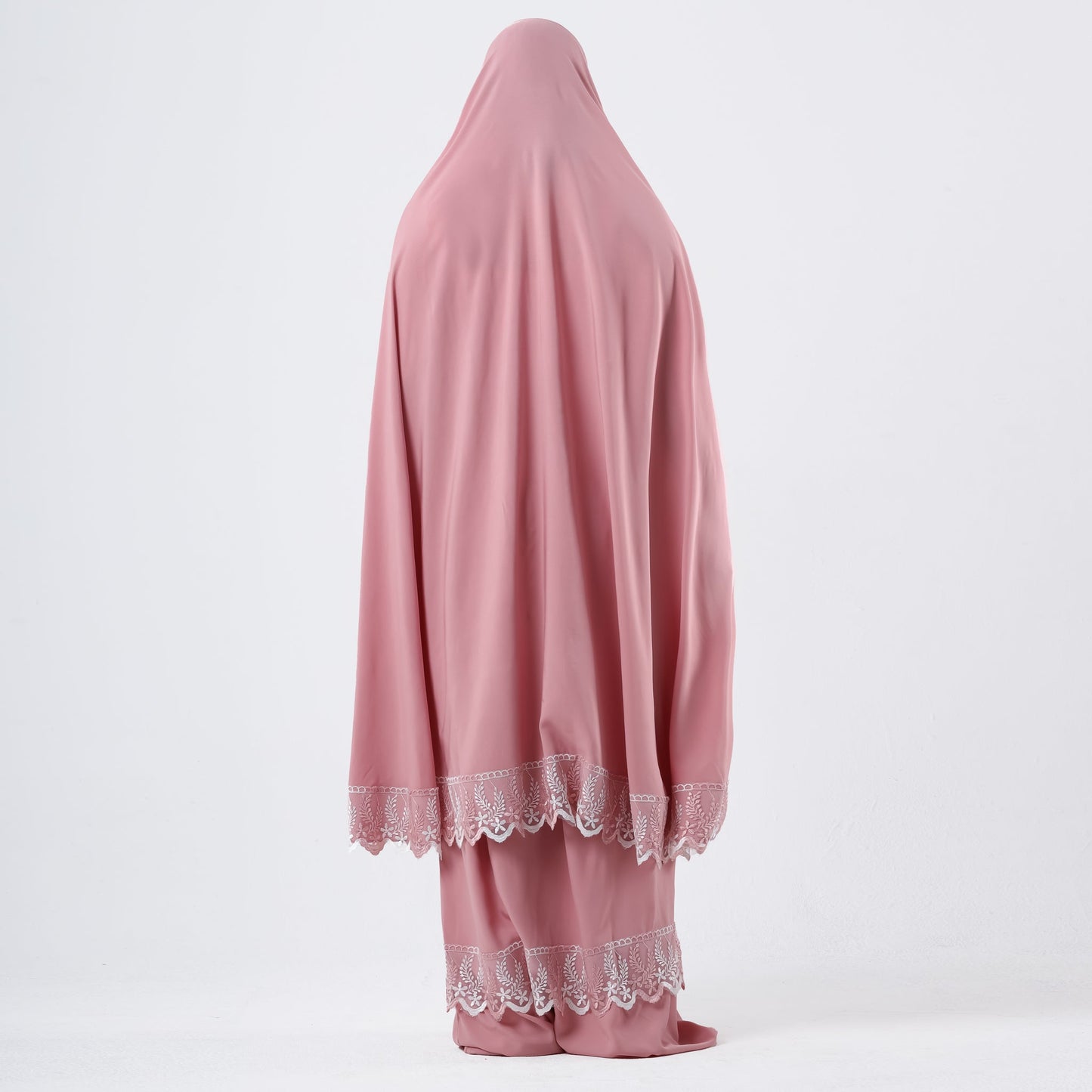 Prayer Dress Two Pieces Dantel Rose - Noury Hub