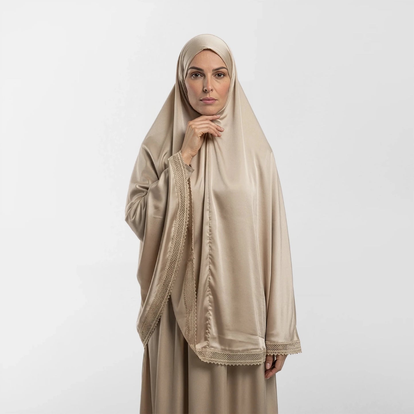 Satin khimar - Noury Hub