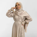 Satin prayer wear features a unique design that combines grace and comfort, - Noury Hub