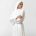 Satin prayer wear features a unique design that combines grace and comfort, - Noury Hub