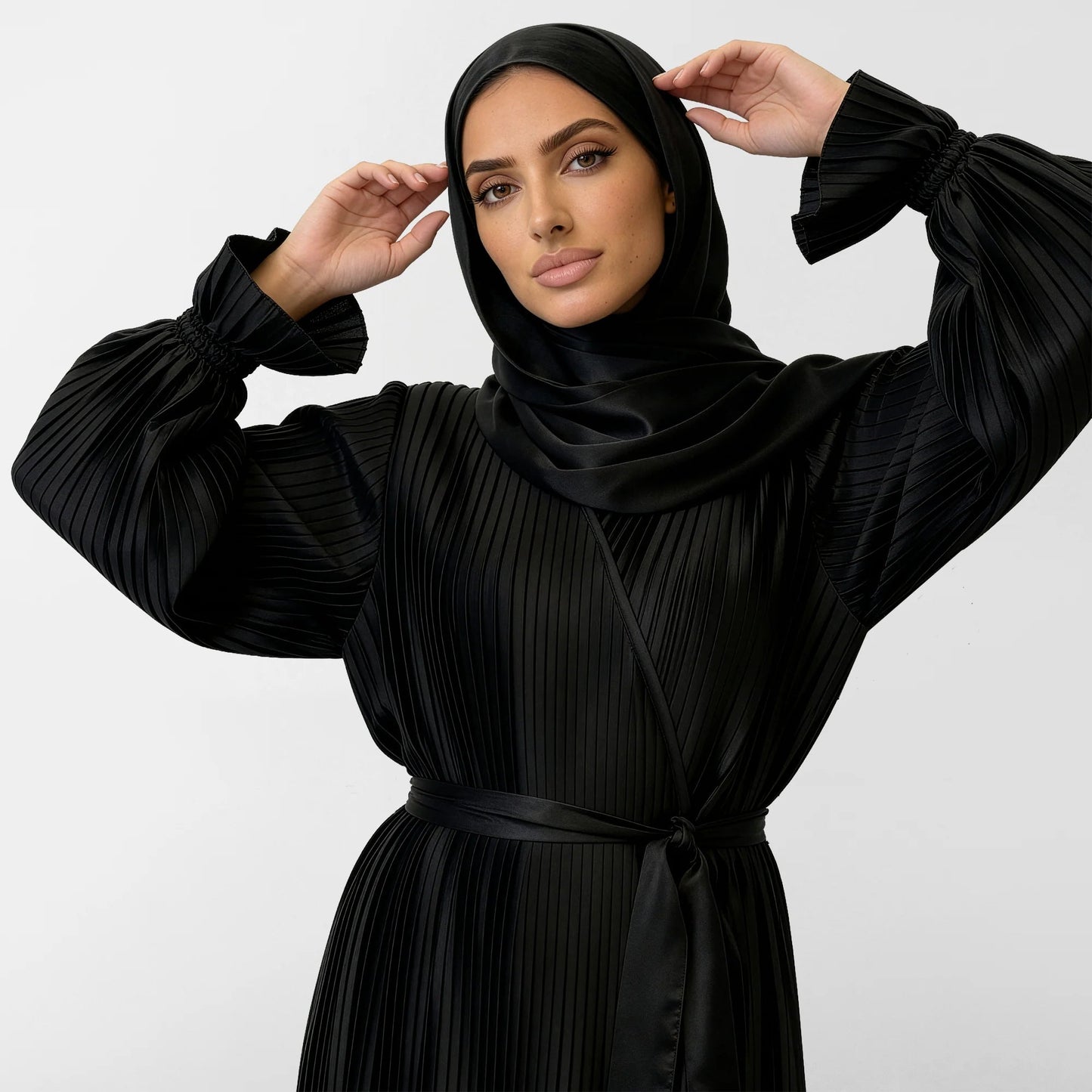 Satin prayer wear features a unique design that combines grace and comfort, - Noury Hub