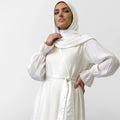 Satin prayer wear features a unique design that combines grace and comfort, - Noury Hub