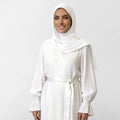 Satin prayer wear features a unique design that combines grace and comfort, - Noury Hub