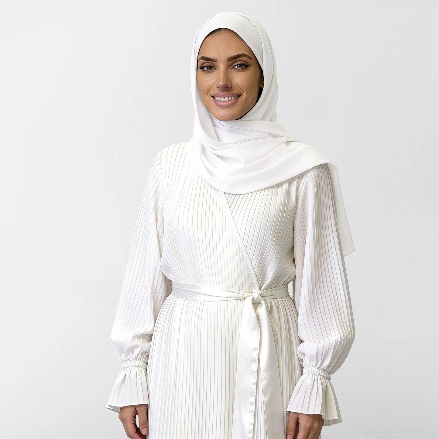 Satin prayer wear features a unique design that combines grace and comfort, - Noury Hub