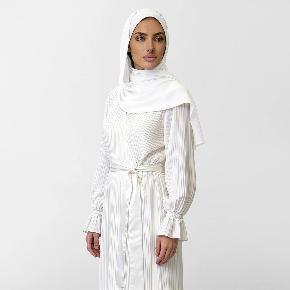 Satin prayer wear features a unique design that combines grace and comfort, - Noury Hub