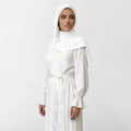 Satin prayer wear features a unique design that combines grace and comfort, - Noury Hub