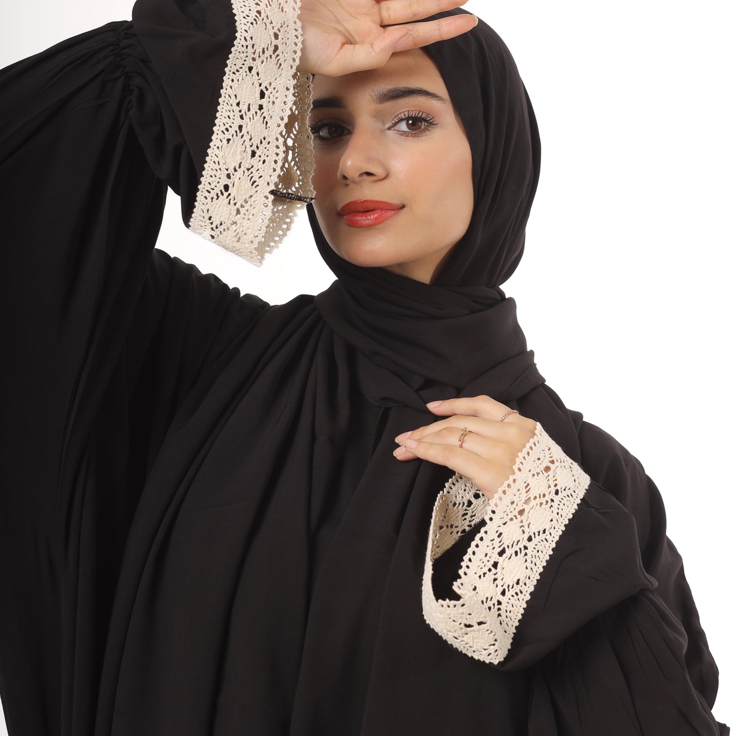 Women's Black Hijab Dress | One-Piece Black Prayer Dress | Nouryhub