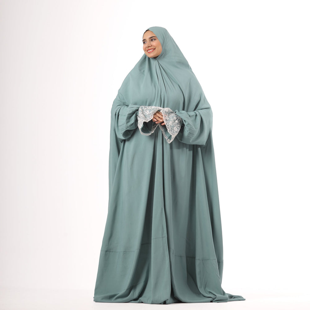 Women's Mint Prayer Dress | Women's One Piece Prayer Dress | Nouryhub