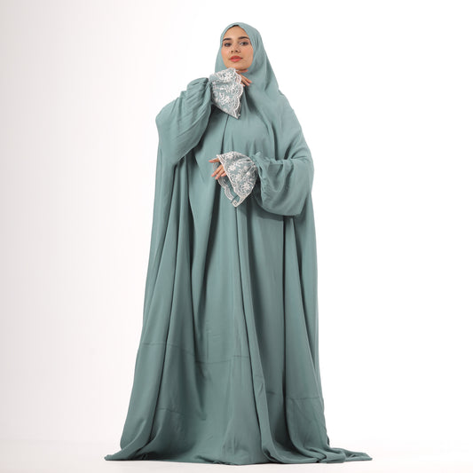 Women's Mint Prayer Dress | Women's One Piece Prayer Dress | Nouryhub