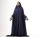 Women's Navy Blue Prayer Dress | Navy Blue Hijab Dress | Nouryhub