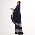 Prayer Dress Two Pieces Dantel Navy Blue - Noury Hub