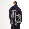 Prayer Dress Two Pieces Dantel Navy Blue - Noury Hub