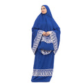 Prayer Dress Two Pieces Dantel Royal Blue - Noury Hub