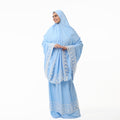 Prayer Dress Two Pieces Dantel Sky Blue - Noury Hub